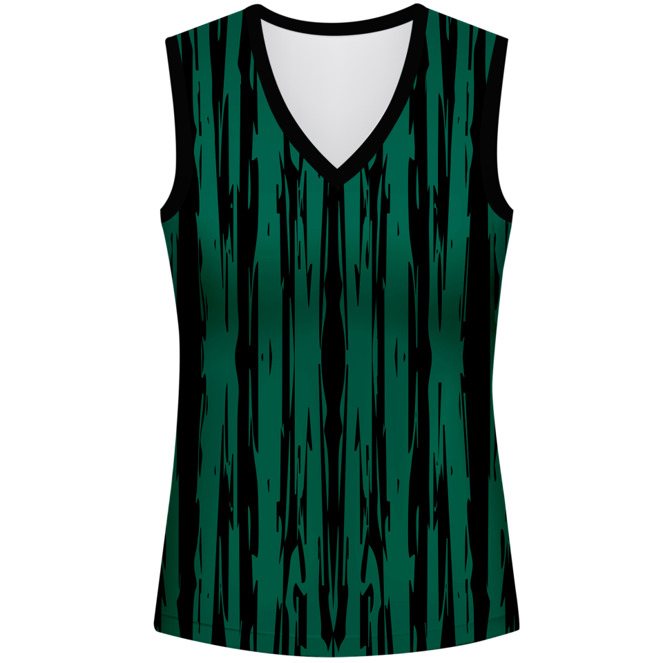 Conjunto pádel mujer sin mangas sublimado modelo rayado