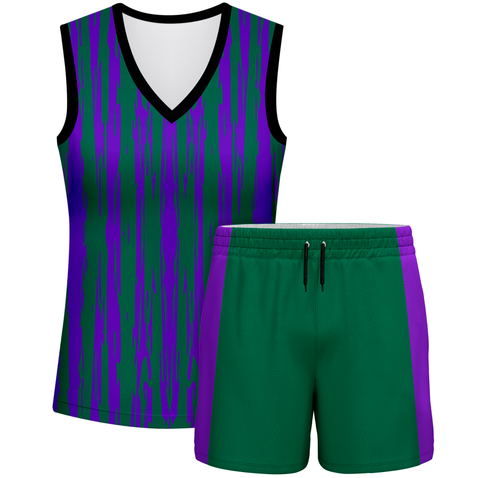 Conjunto pádel mujer sin mangas sublimado modelo rayado