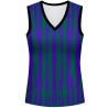 Conjunto pádel mujer sin mangas sublimado modelo rayado