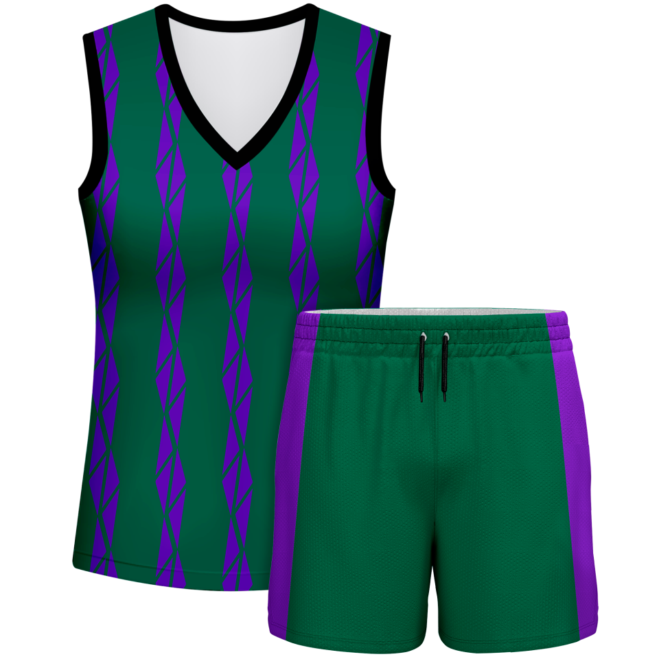 Conjunto pádel mujer sin mangas sublimado modelo bandas