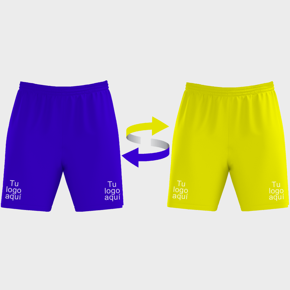 Pantalón baloncesto REVERSIBLE colores lisos personalizado