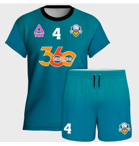 Conjunto voley manga corta sublimado modelo degradado