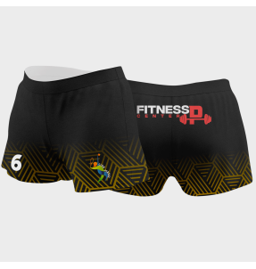 Malla corta pádel sublimada modelo hexágono