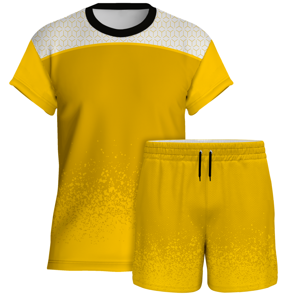Conjunto voley manga corta sublimado modelo corte