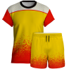 Conjunto voley manga corta sublimado modelo corte