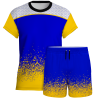 Conjunto voley manga corta sublimado modelo corte