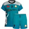 Conjunto voley manga corta sublimado modelo corte