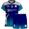 Conjunto voley manga corta sublimado modelo corte