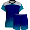 Conjunto voley manga corta sublimado modelo corte