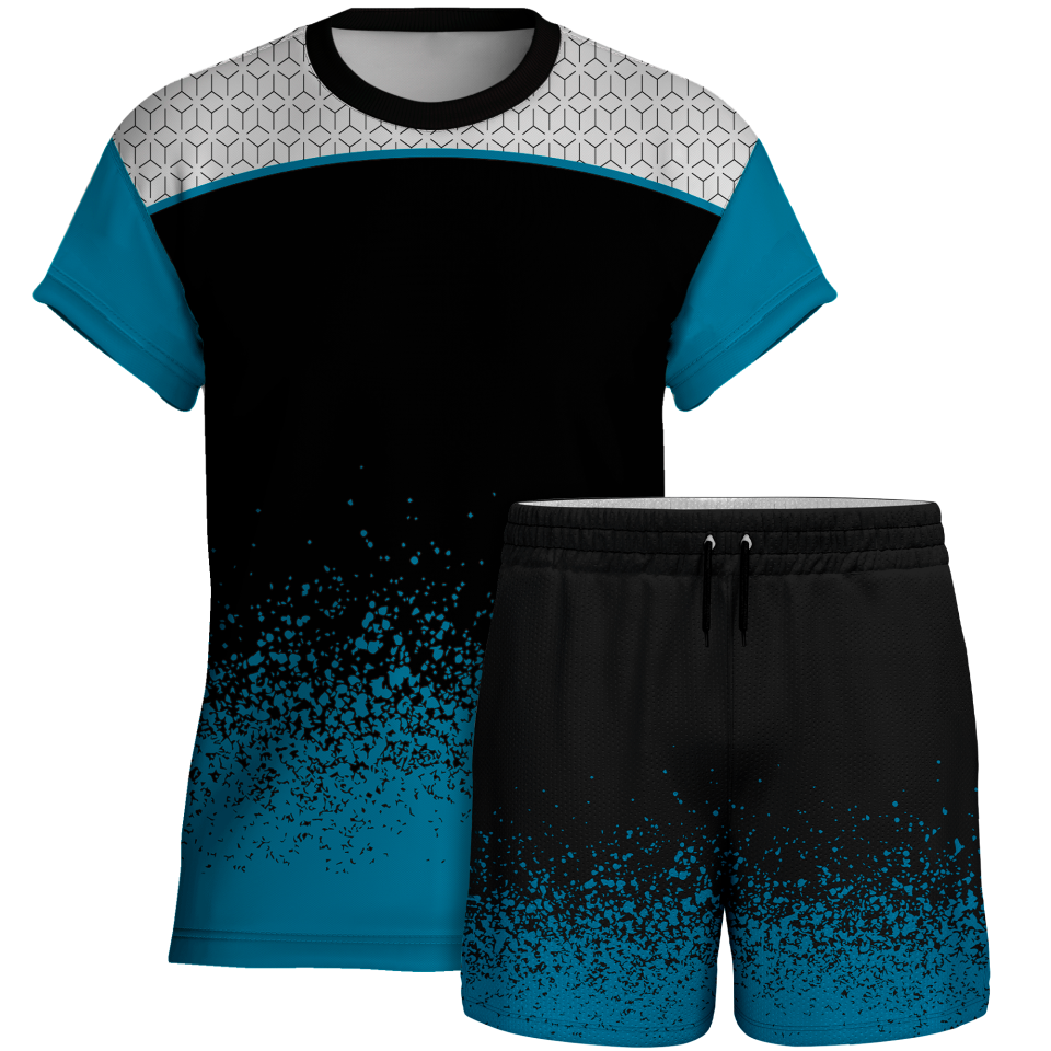 Conjunto voley manga corta sublimado modelo corte
