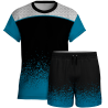 Conjunto voley manga corta sublimado modelo corte