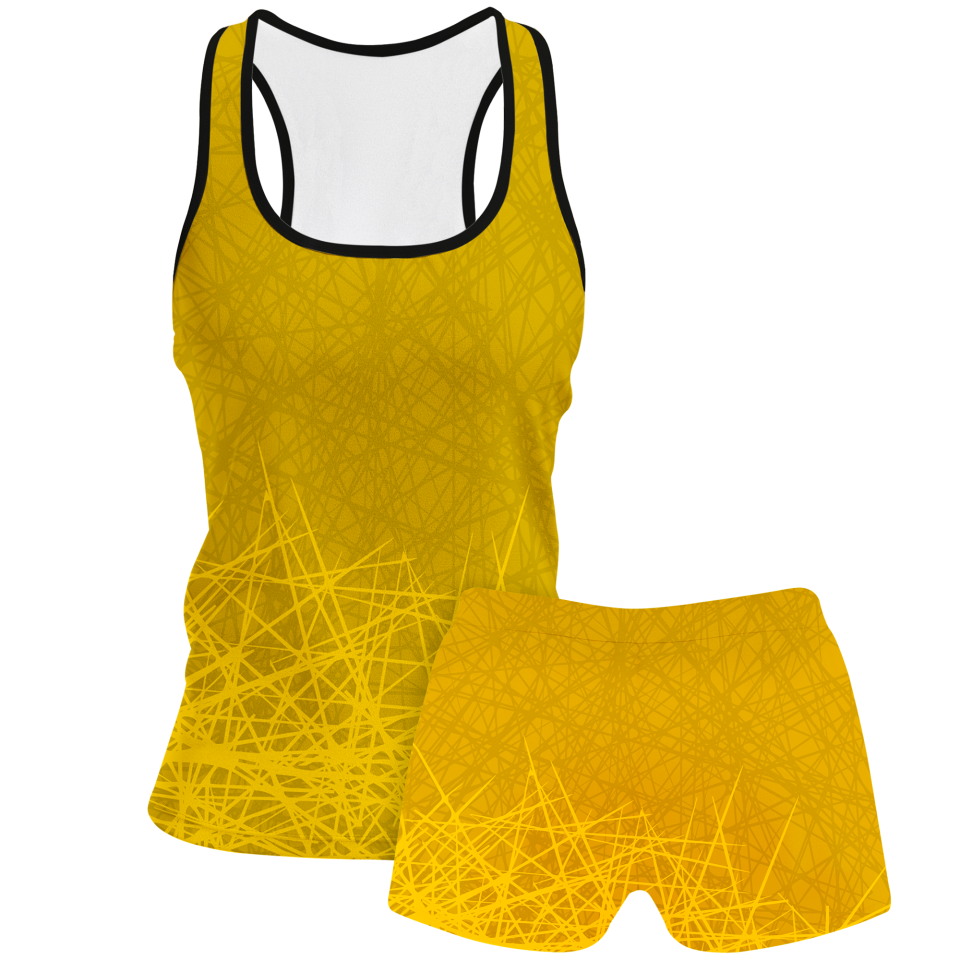 Conjunto voley mujer tirantes sublimado modelo líneas