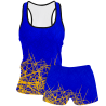 Conjunto voley mujer tirantes sublimado modelo líneas
