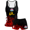 Conjunto voley mujer tirantes sublimado modelo líneas