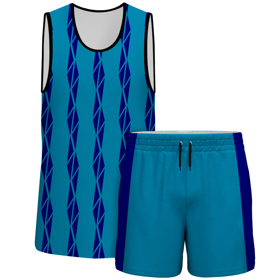 Conjunto voley sin mangas sublimado modelo bandas