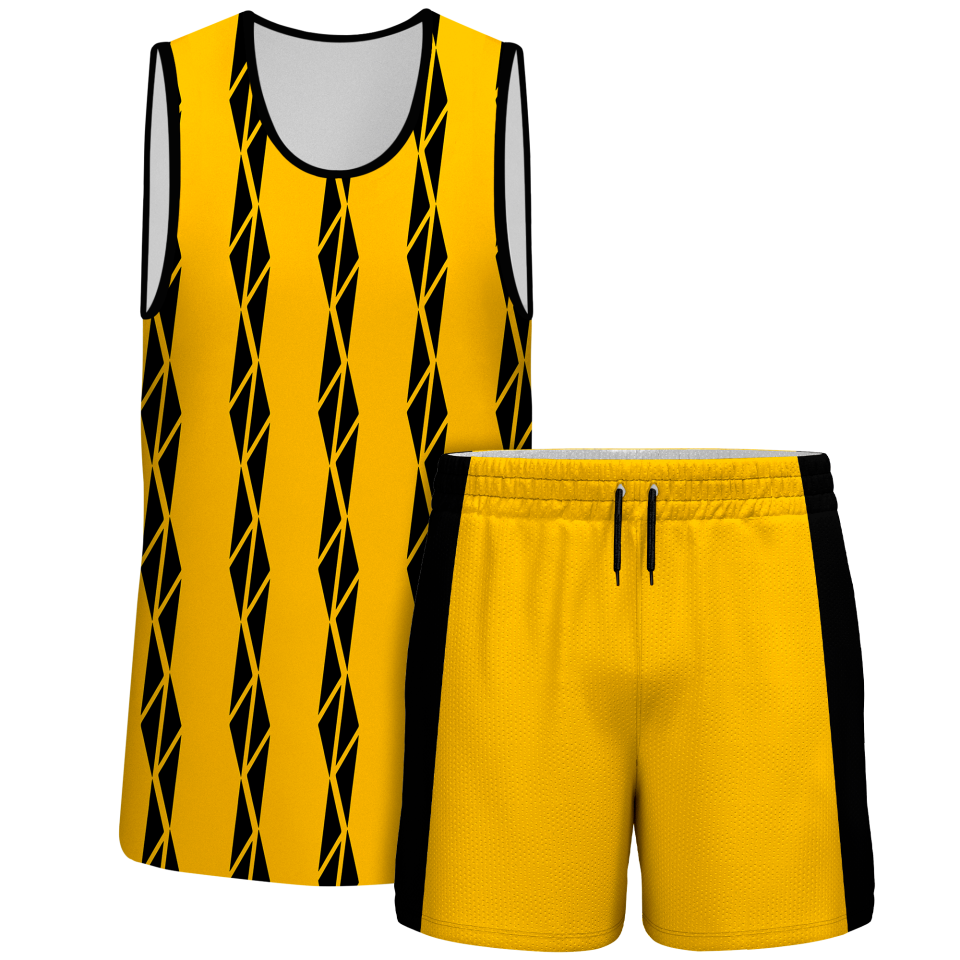 Conjunto voley sin mangas sublimado modelo bandas