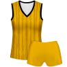 Conjunto voley mujer sin mangas sublimado modelo rayado