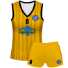 Conjunto voley mujer sin mangas sublimado modelo rayado