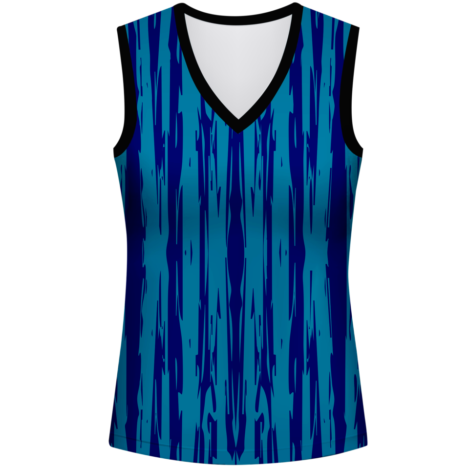 Conjunto voley mujer sin mangas sublimado modelo rayado