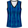 Conjunto voley mujer sin mangas sublimado modelo rayado