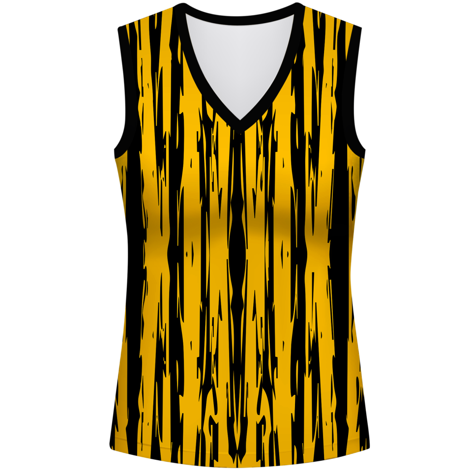 Conjunto voley mujer sin mangas sublimado modelo rayado