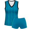 Conjunto voley mujer sin mangas sublimado modelo bandas
