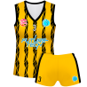 Conjunto voley mujer sin mangas sublimado modelo bandas