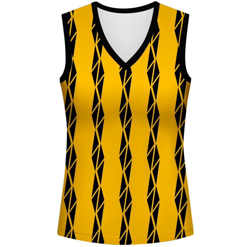 Conjunto voley mujer sin mangas sublimado modelo bandas