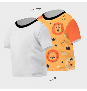 Camiseta de bebé 100% fullprint personalizada