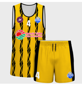 Conjunto voley sin mangas sublimado modelo bandas