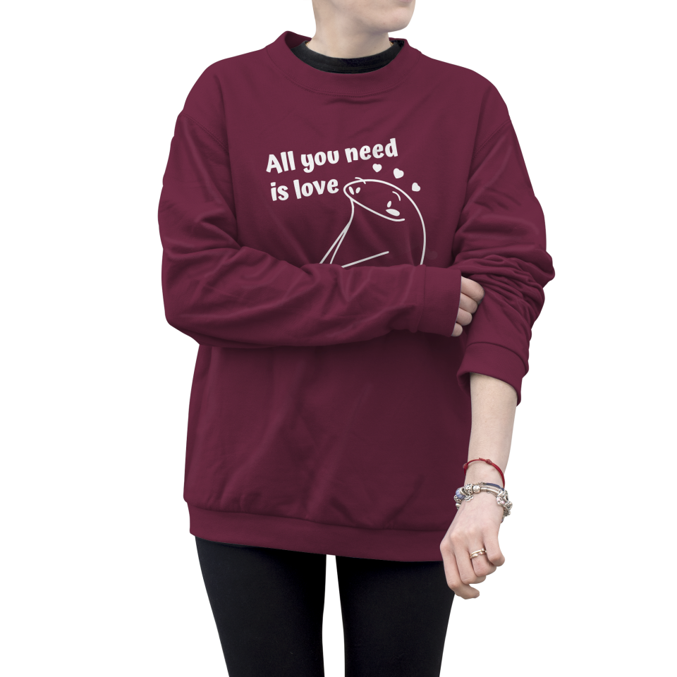 Sudadera mujer All You Need Is Love