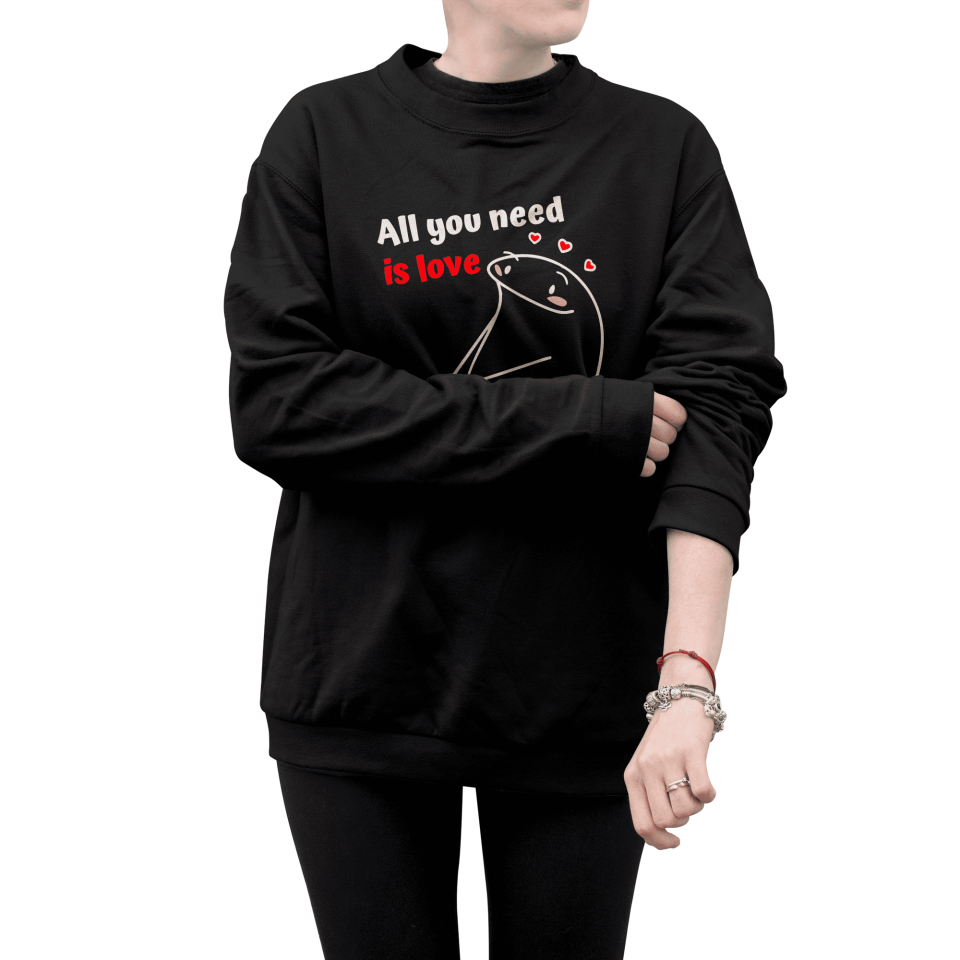 Sudadera mujer All You Need Is Love