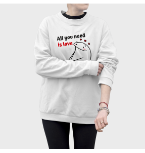 Sudadera mujer All You Need Is Love