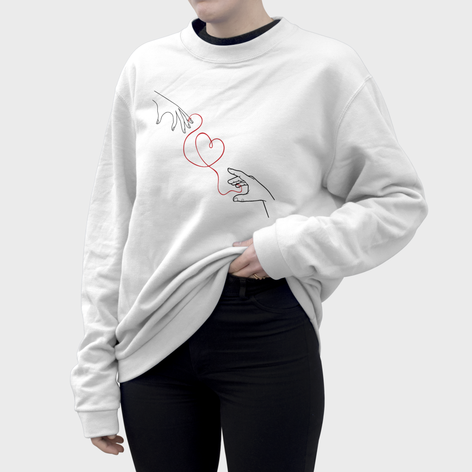 Sudadera mujer Hilo Rojo