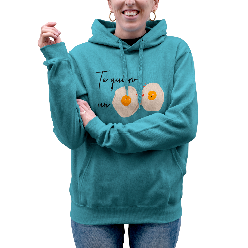 Sudadera mujer con capucha Te Quiero Un Huevo