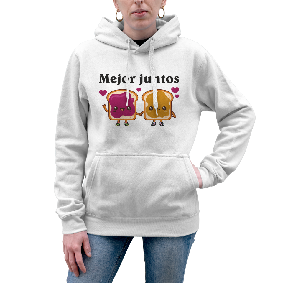 Sudadera mujer con capucha Mejor Juntos