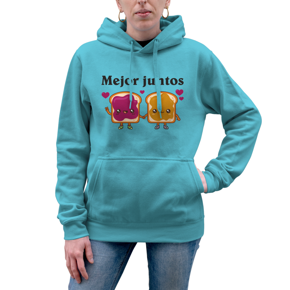 Sudadera mujer con capucha Mejor Juntos