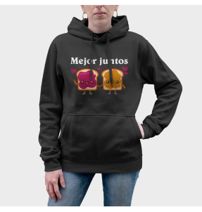 Sudadera mujer con capucha Mejor Juntos