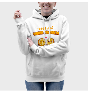 Sudadera mujer con capucha Media Naranja