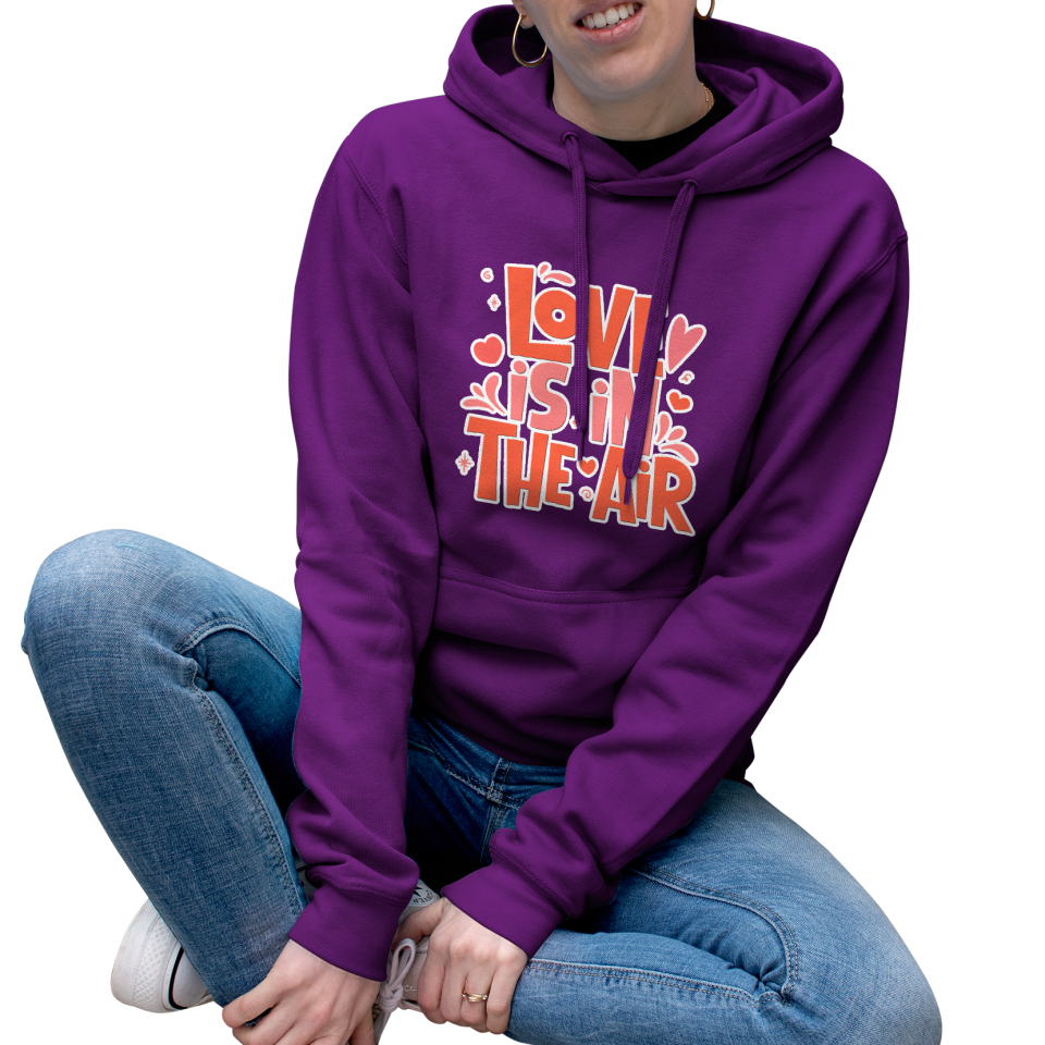 Sudadera mujer con capucha Love Is In The Air