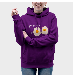 Sudadera mujer con capucha Te Quiero Un Huevo