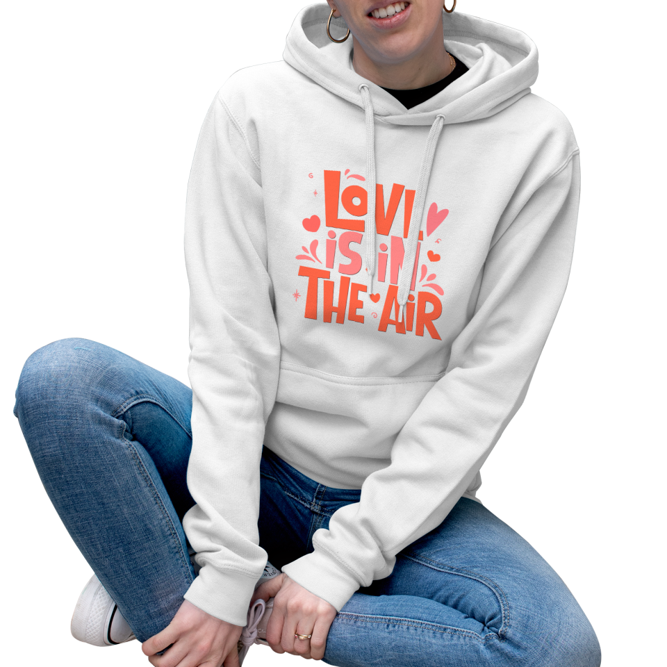 Sudadera mujer con capucha Love Is In The Air