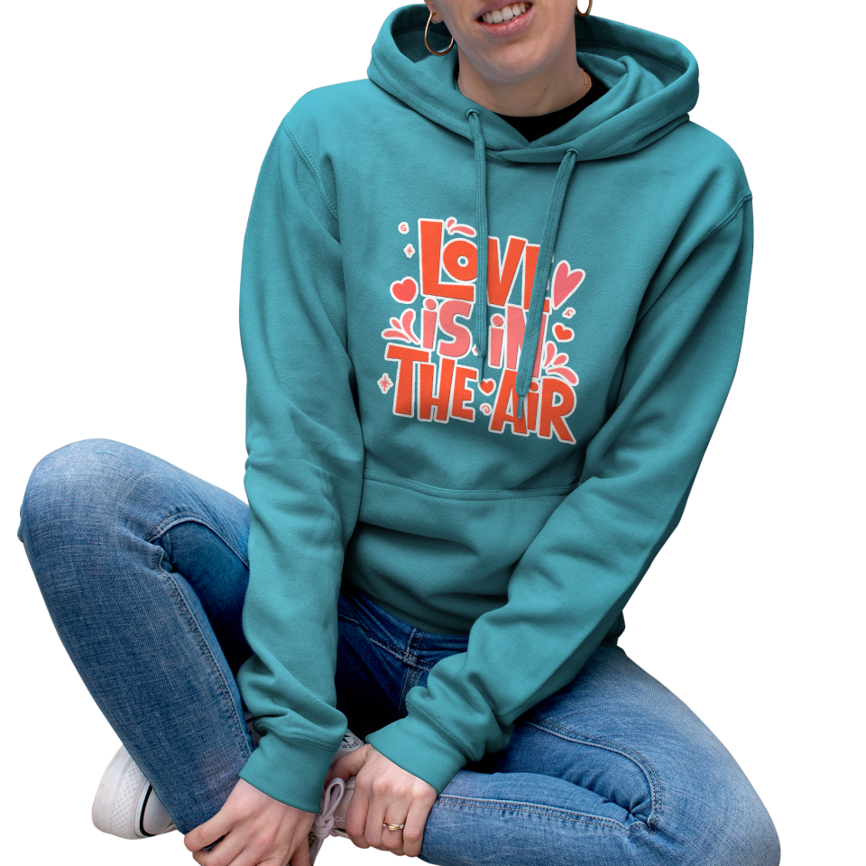 Sudadera mujer con capucha Love Is In The Air