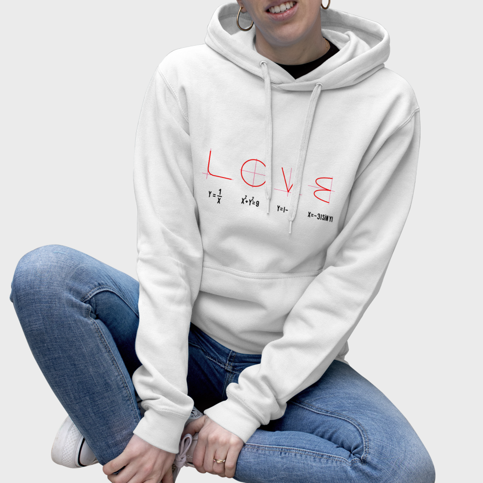 Sudadera mujer con capucha Ecuación Amor