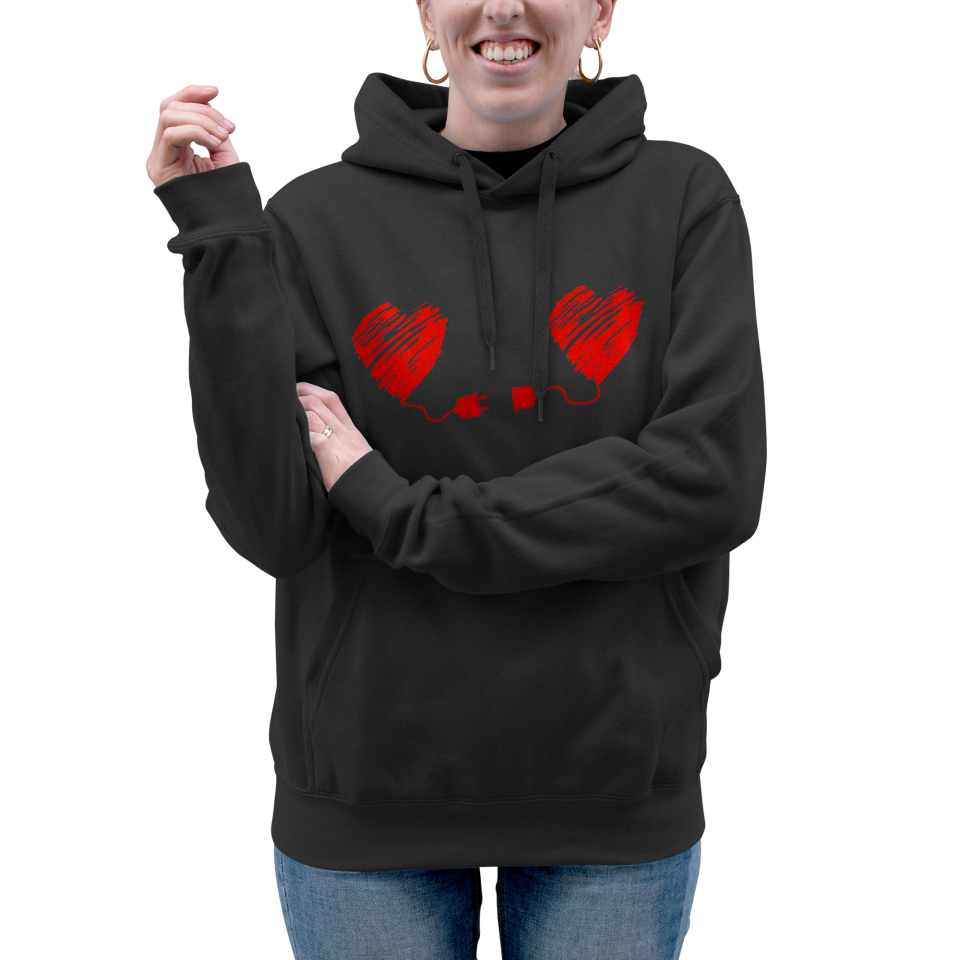 Sudadera mujer con capucha Enchufado A Ti