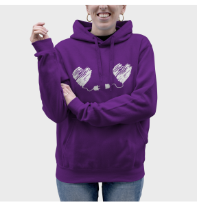 Sudadera mujer con capucha Enchufado A Ti