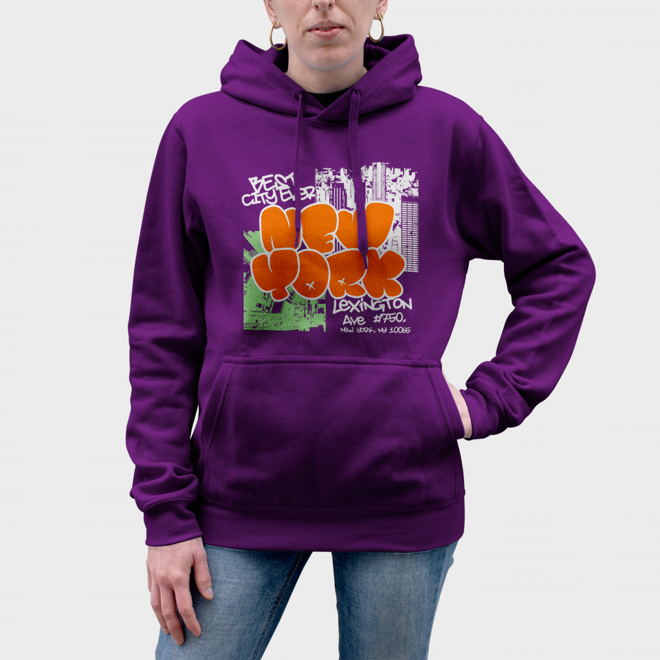 Sudadera mujer con capucha New York Best City