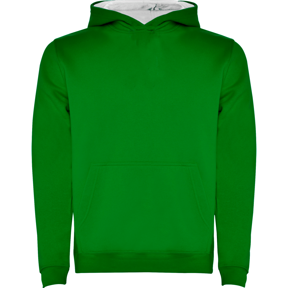 Sudadera niños con capucha bicolor personalizada