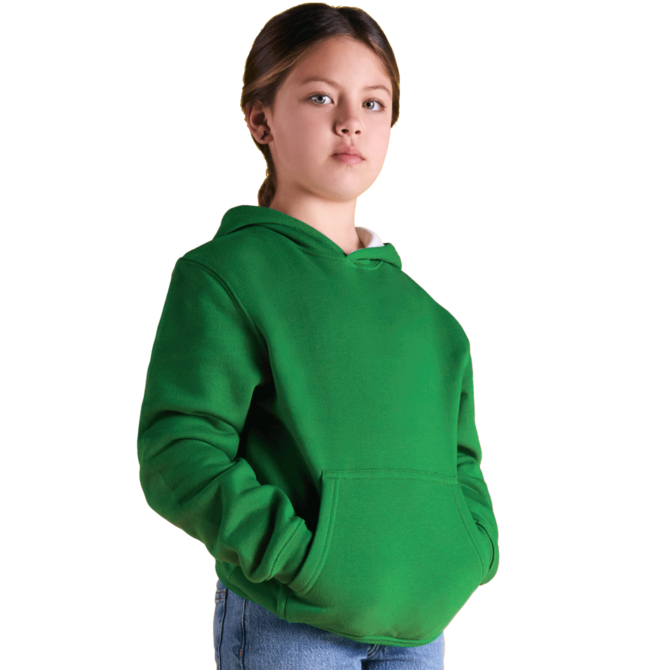 Sudadera niños con capucha bicolor personalizada