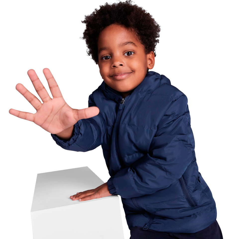 Parka niño deportiva acolchada personalizada